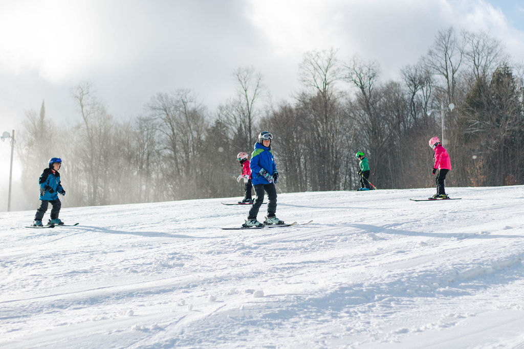 oakmountainski ski instructor taking out group