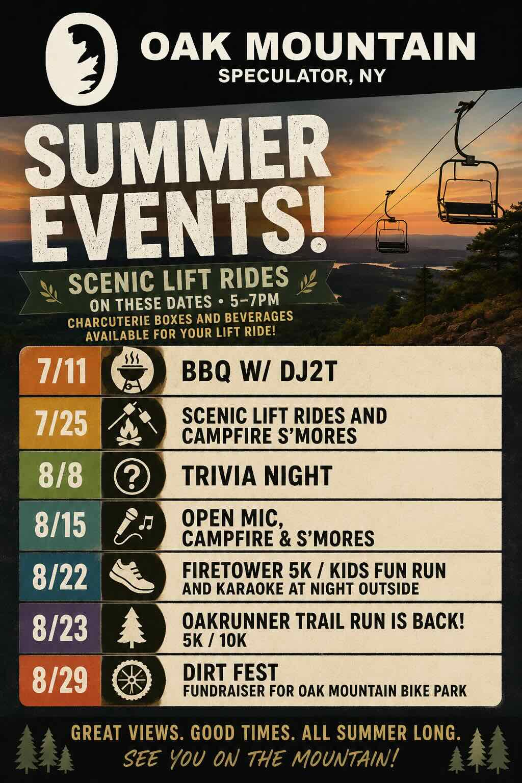 Summer Event List 2026