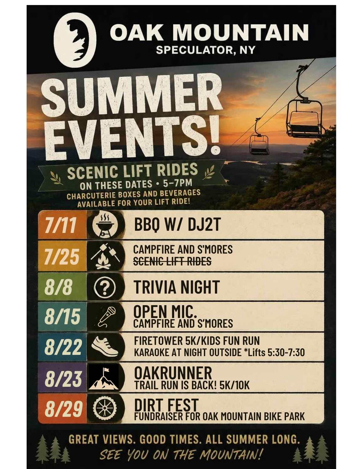 Summer Event List 2026
